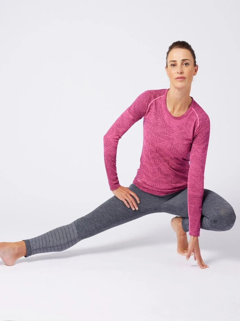 Tee shirt manches longues Dynamic Climatyl DamartSport Rose