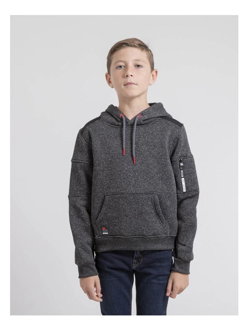 Sweat capuche WOPILO J gris anthracite