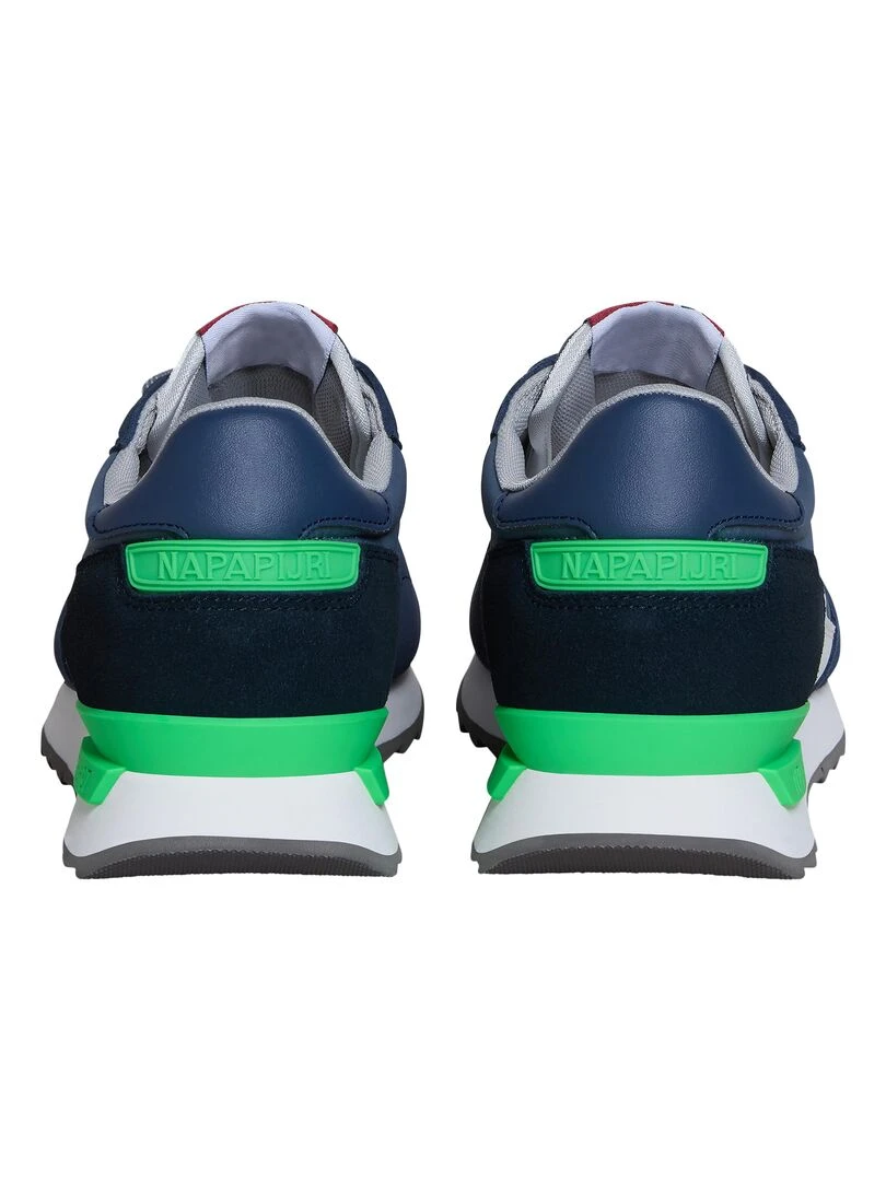 Basket Cuir Napapijri Stab   Bleu