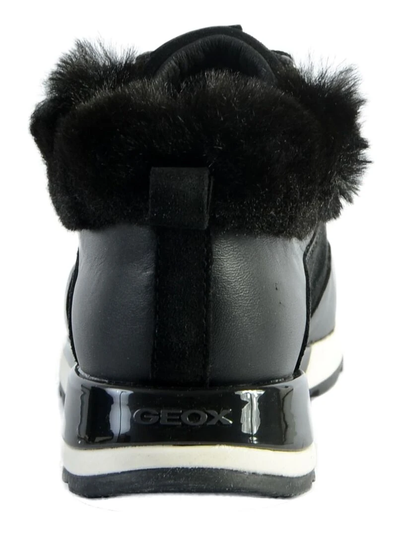 Basket Cuir Geox New Aneko   Noir