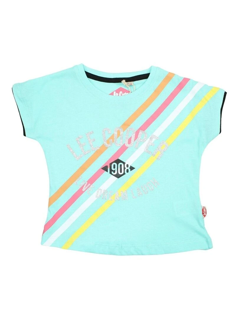 Lee Cooper Ensemble T shirt pantalon fille Imprimé Lee Cooper Bleu turquoise