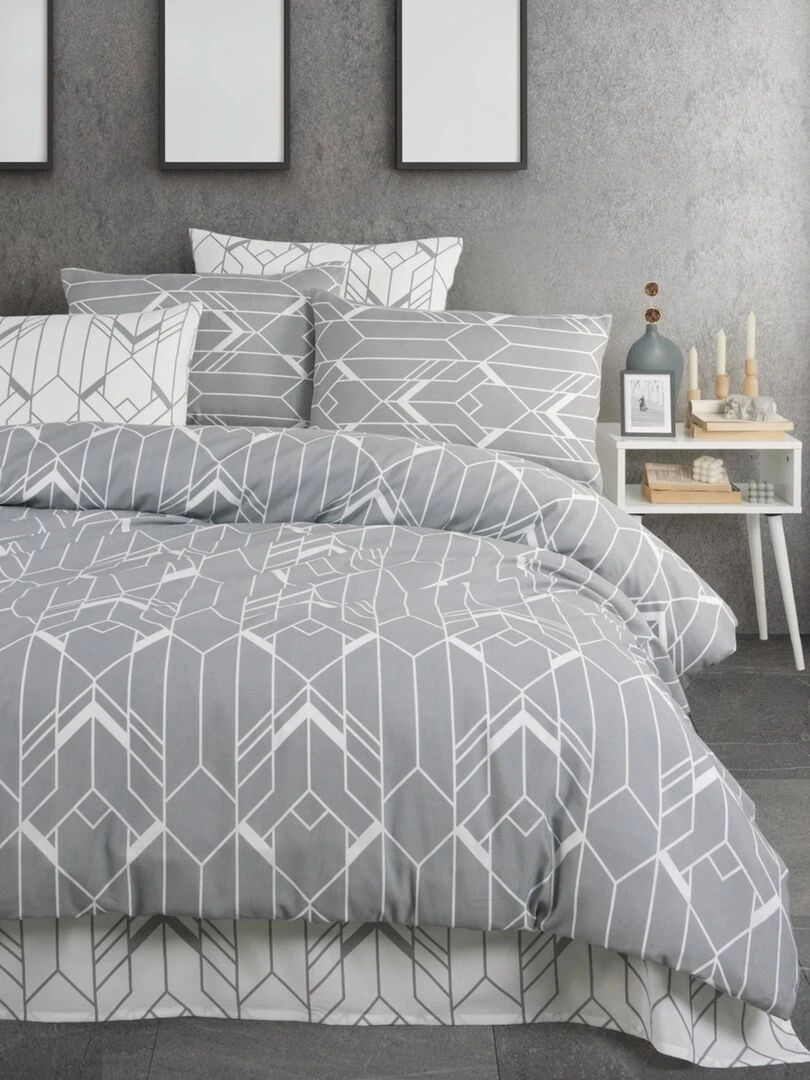 Parure de lit AGATHA   Gris