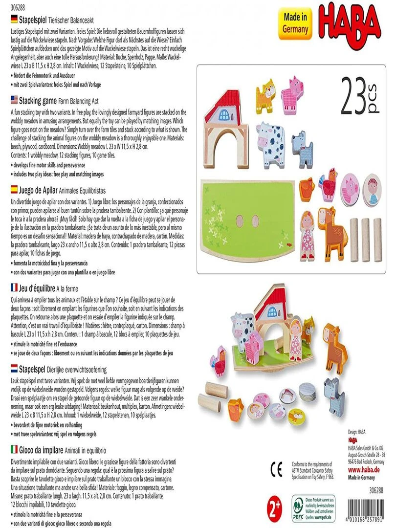 Jeu d'équilibre A la ferme N/A