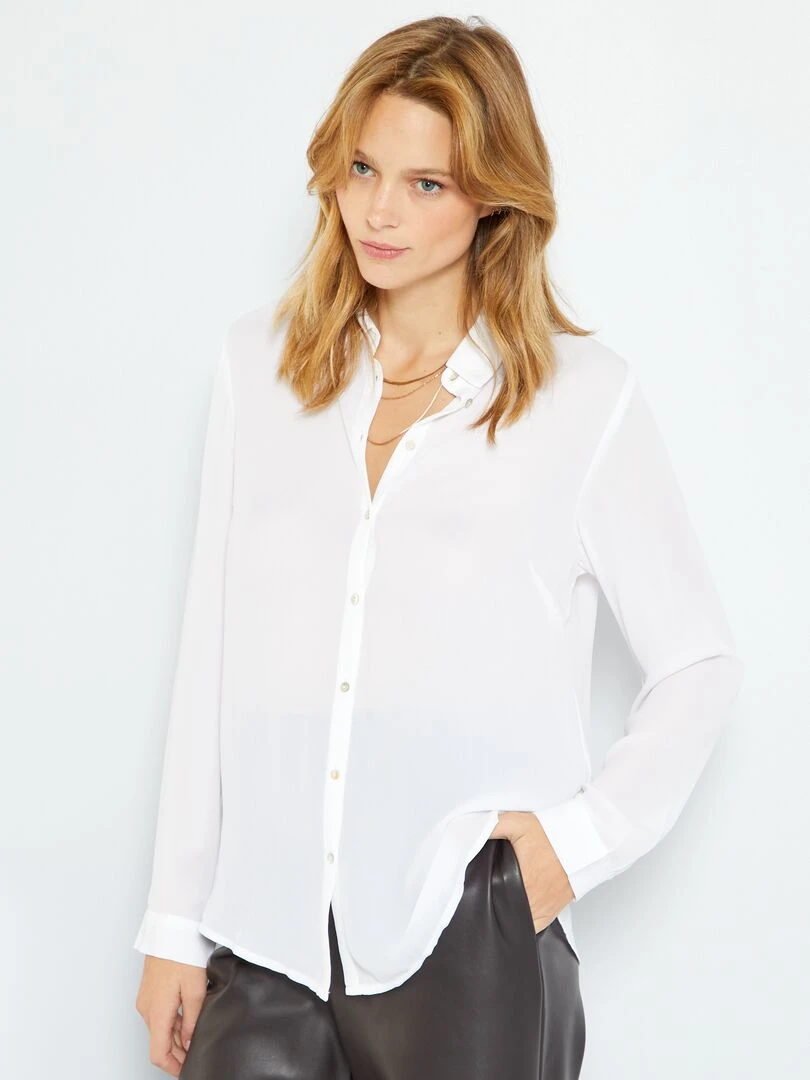 Chemise fluide   blanc