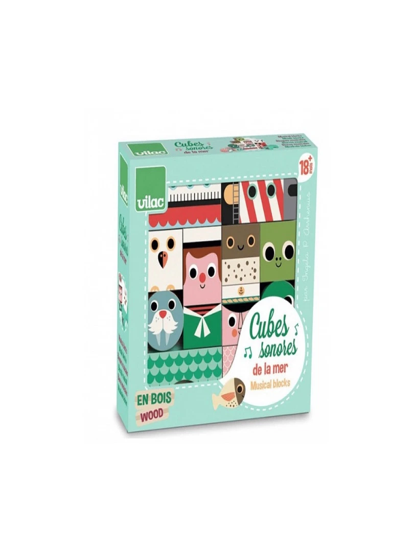 Cubes Sonores De La Mer En Bois N/A