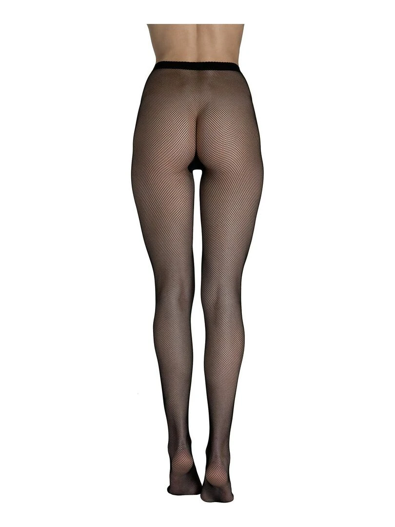 Collants en résille sans coutures Fashion Net noir Noir