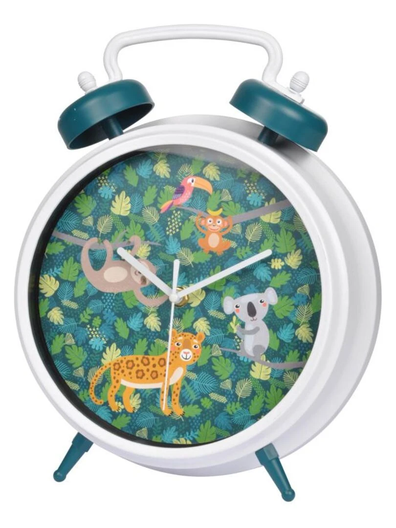 Horloge Animaux de la Jungle Vert