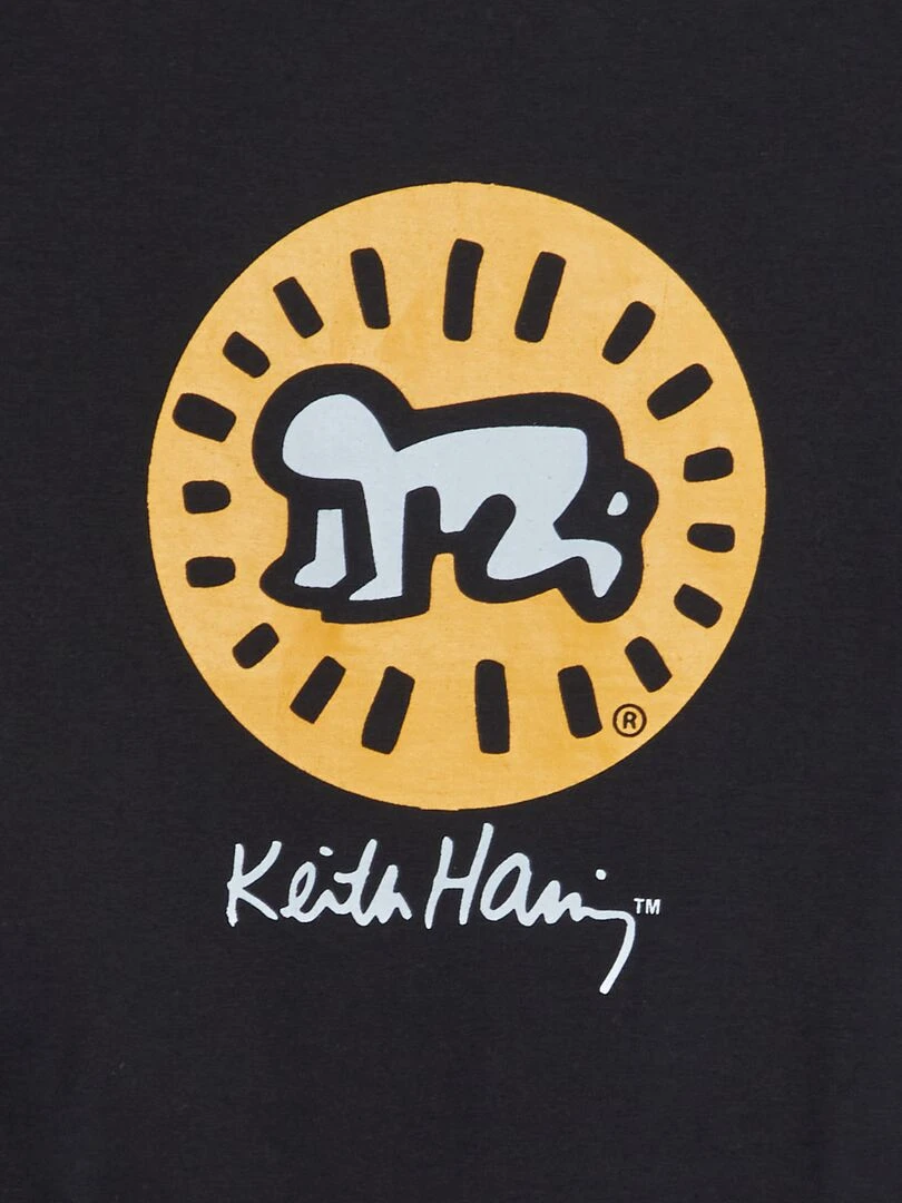 T shirt loose imprimé   Jaune
