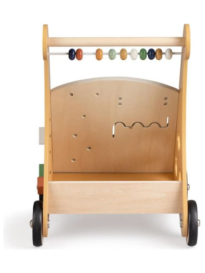Chariot de marche en bois Faune   Sebra   Beige