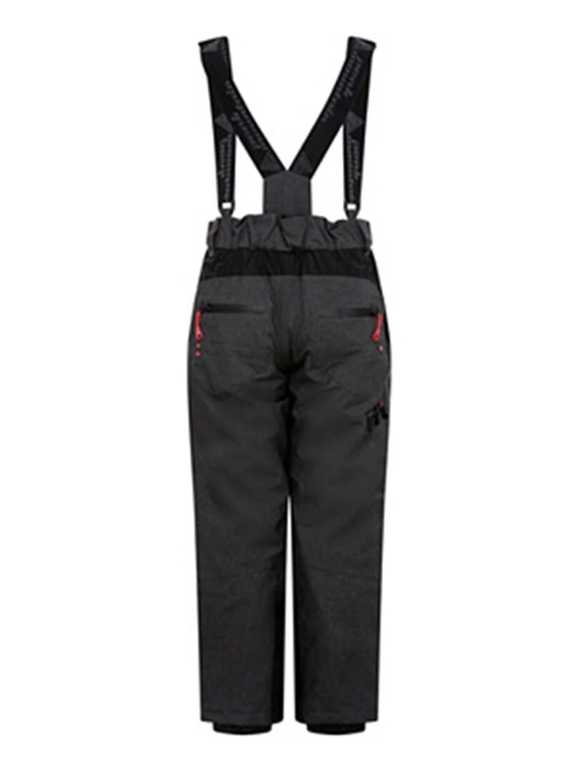Pantalon de ski garçon EBATE PEAK MOUNTAIN gris anthracite