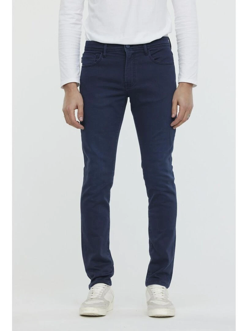 Lee Cooper Pantalon coton slim LC128 Bleu marine