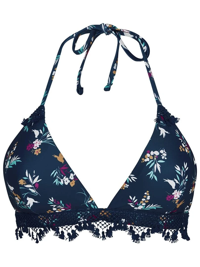 Haut de maillot triangle BIKINI Brigitte Bardot Bain Bleu