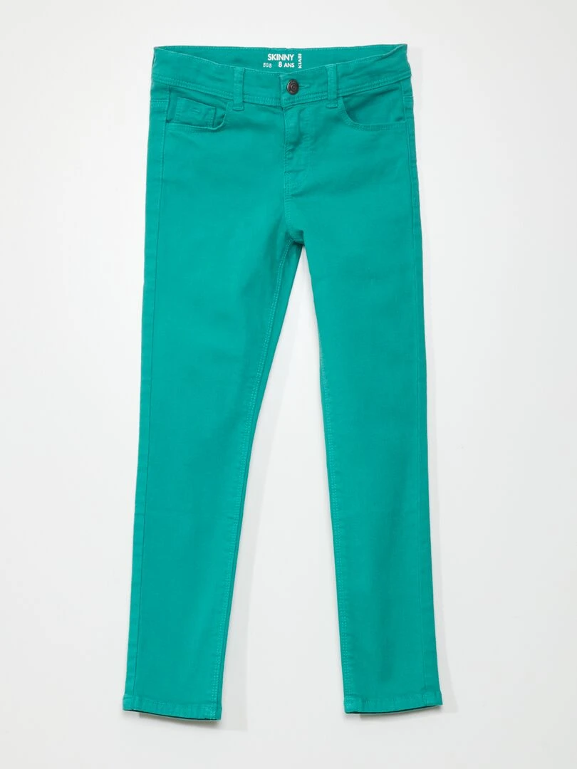 Jean skinny 5 poches Vert