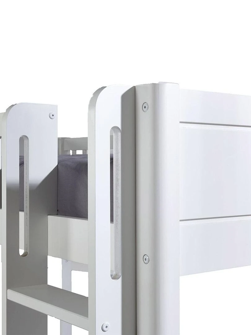 Pack lit superposé avec 2 matelas Victoria   AKITEN RETAIL   Blanc Blanc