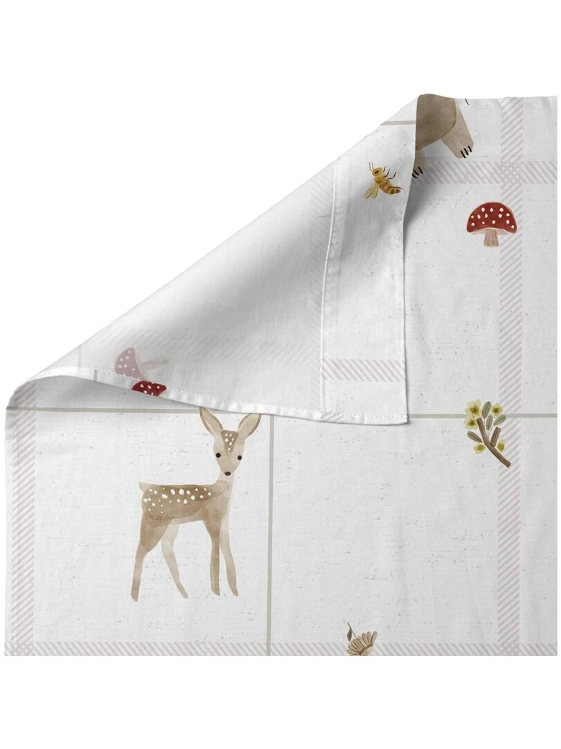 Parure de lit 2 pièces Woods animals "Happyfriday"   Blanc
