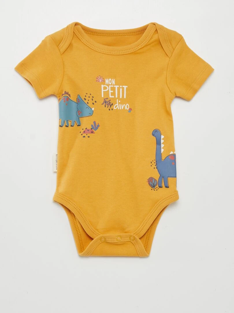 Lot de 2 bodies 'Petit Beguin'   Jaune