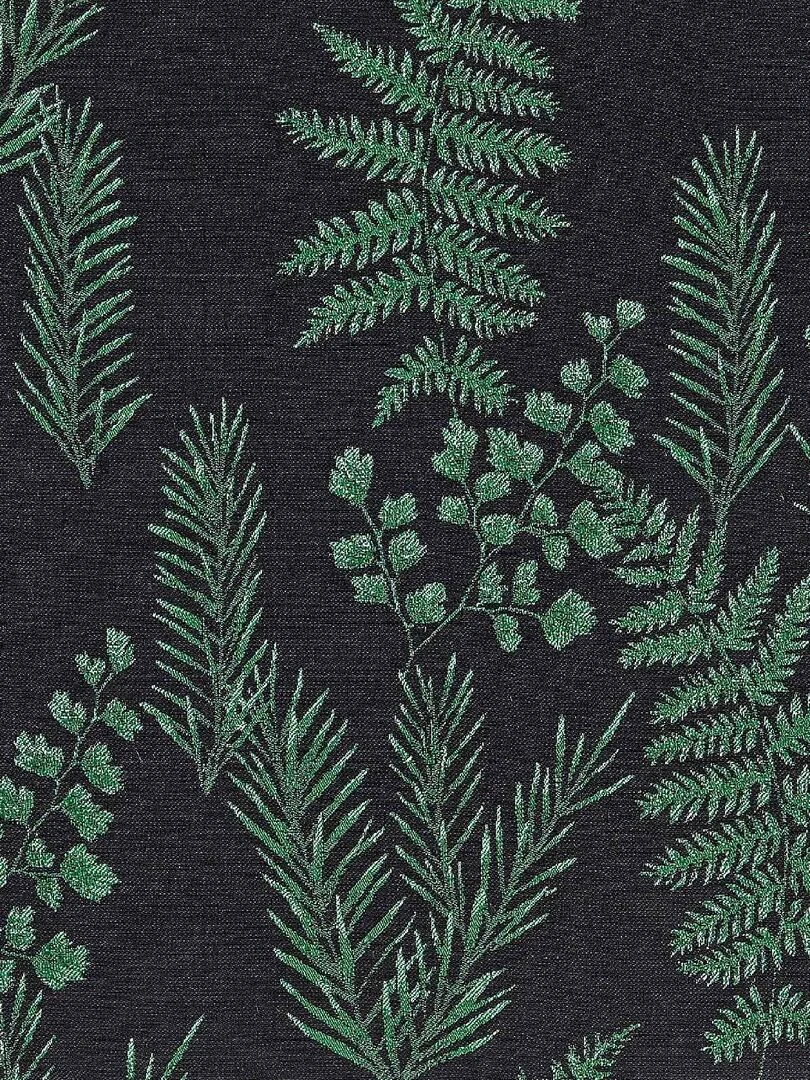 Housse de coussin aux feuillages divers   Vert