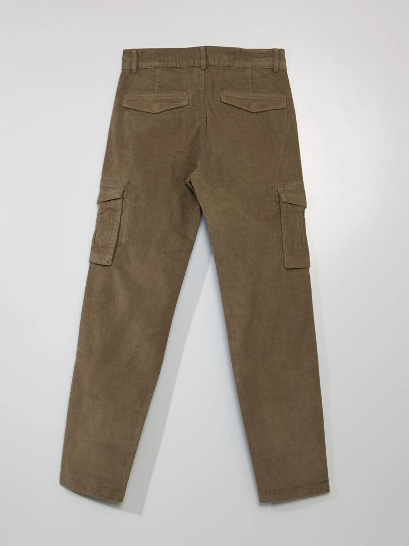Pantalon en velours côtelé   Beige