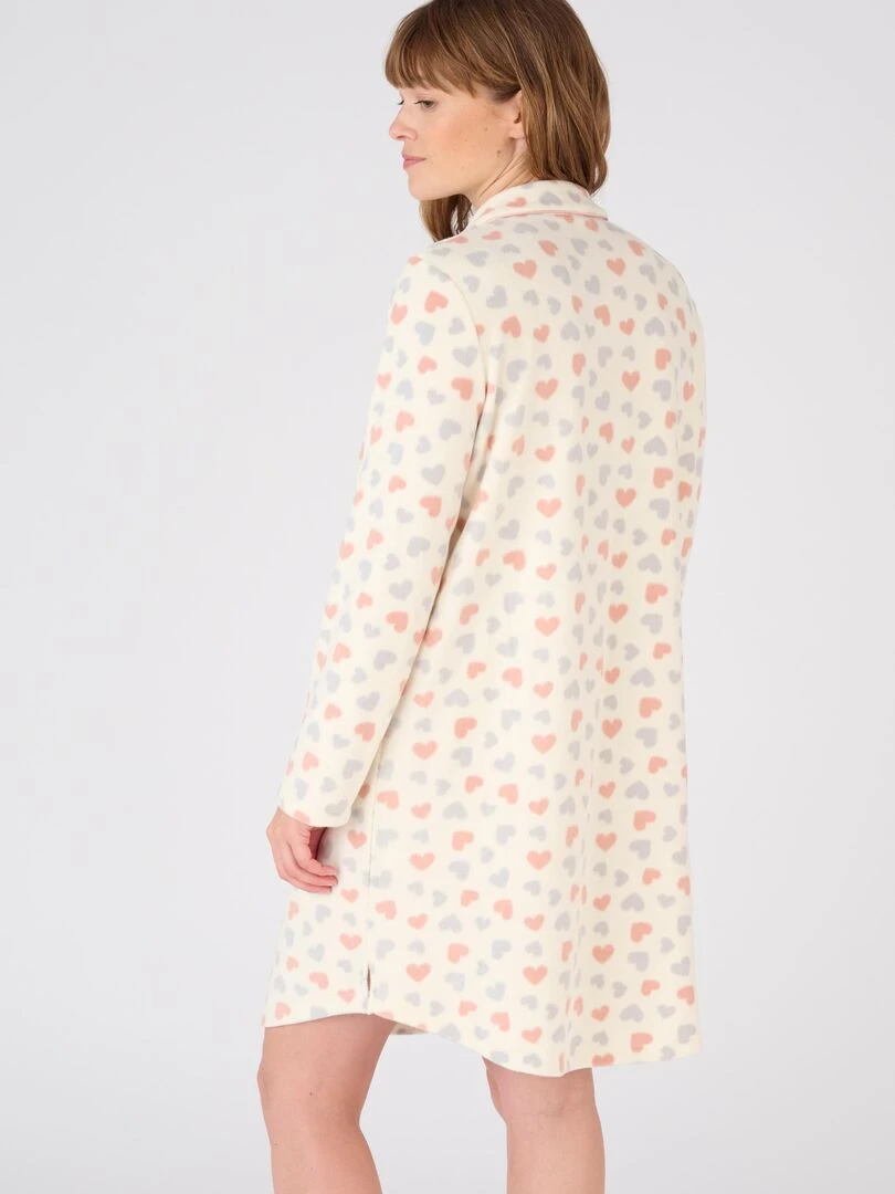 Chemise de nuit liquette polaire Thermolactyl   Damart   Ecru