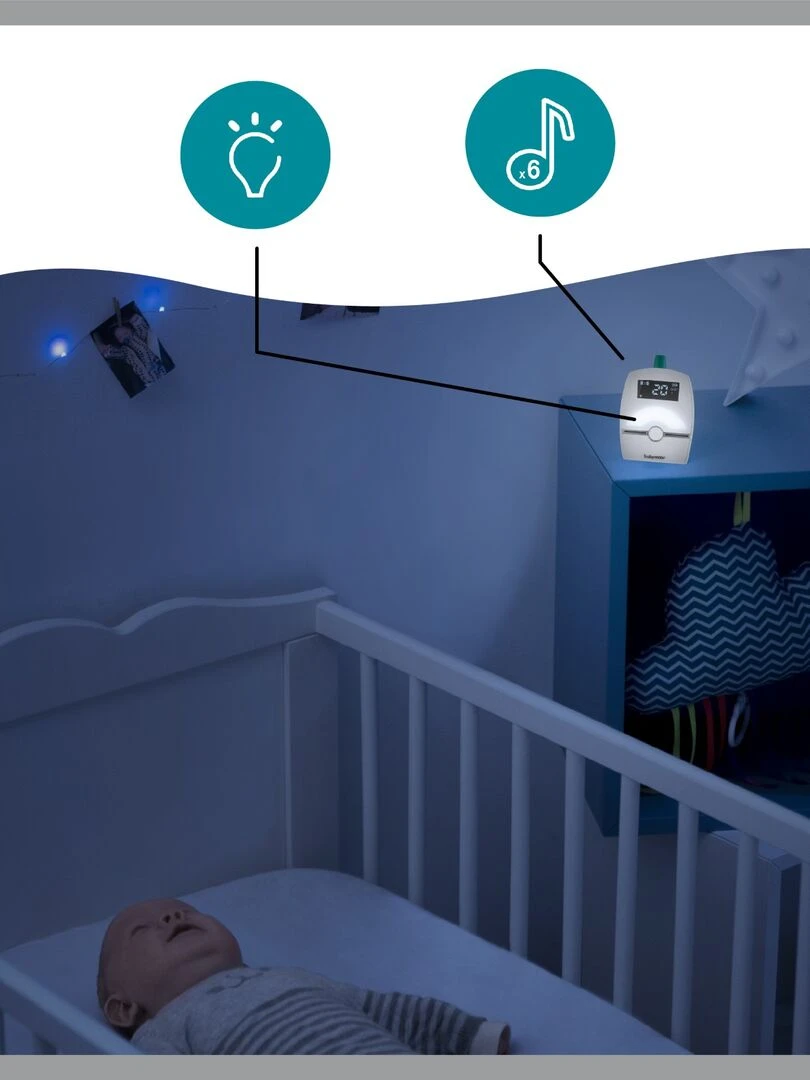 Emetteur Additionnel Babyphone premium Care Babymoov   Blanc