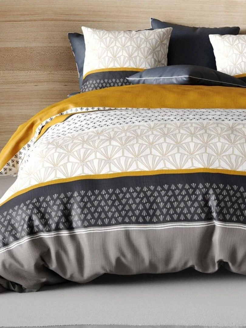 Housse de couette  Rizzo + taie(s) coton 57 fils   Gris