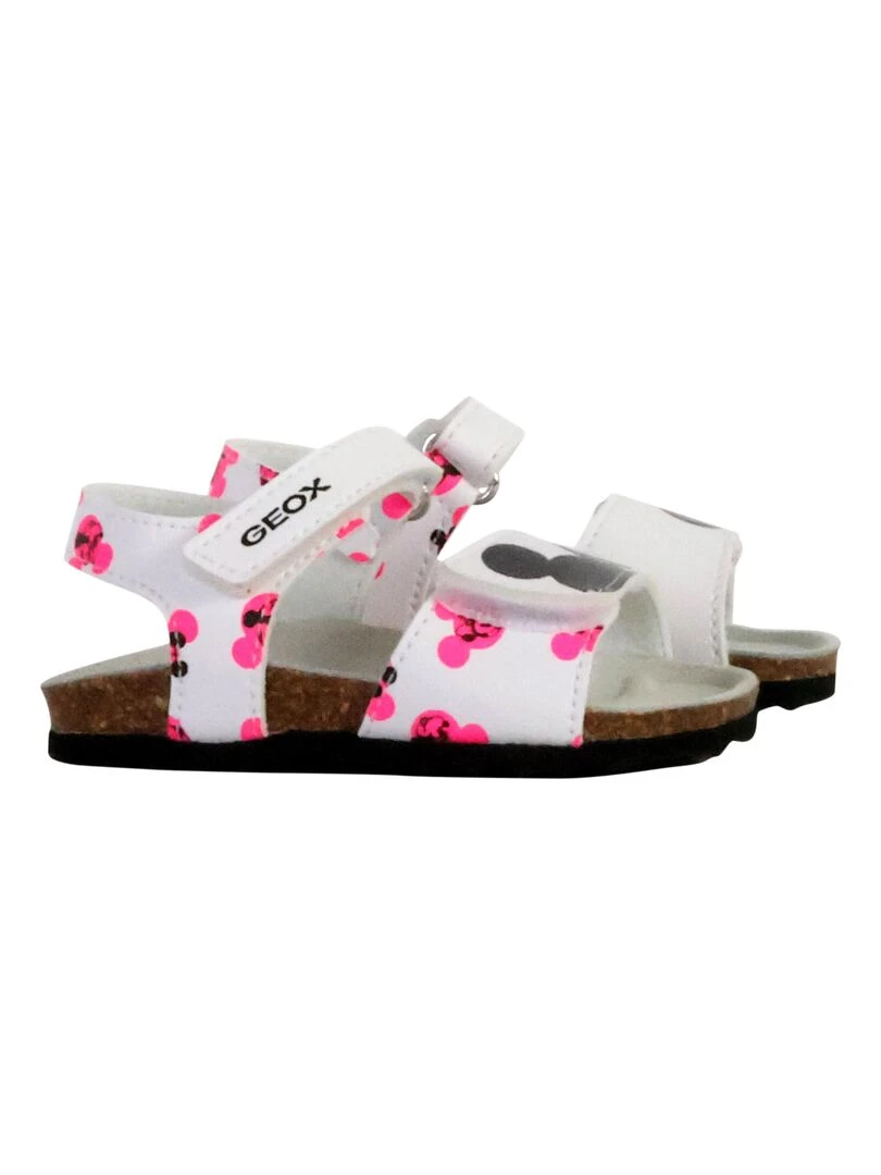 Sandales Cuir Enfant Geox Chalki   Blanc