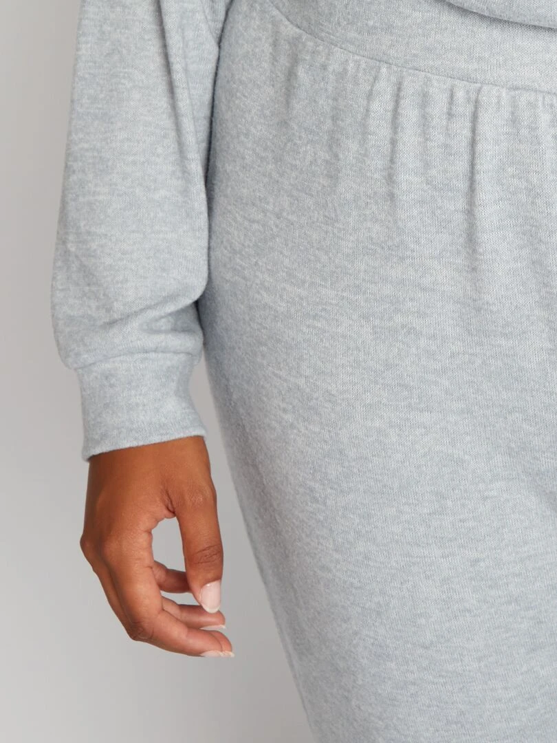 Bas de pyjama maille douce   Jogging   Bleu/gris