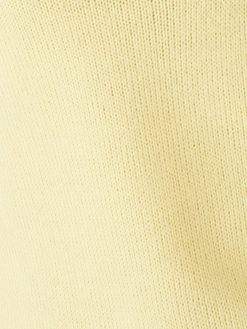 Pull maille jersey souple et douce   Damart   Jaune pâle