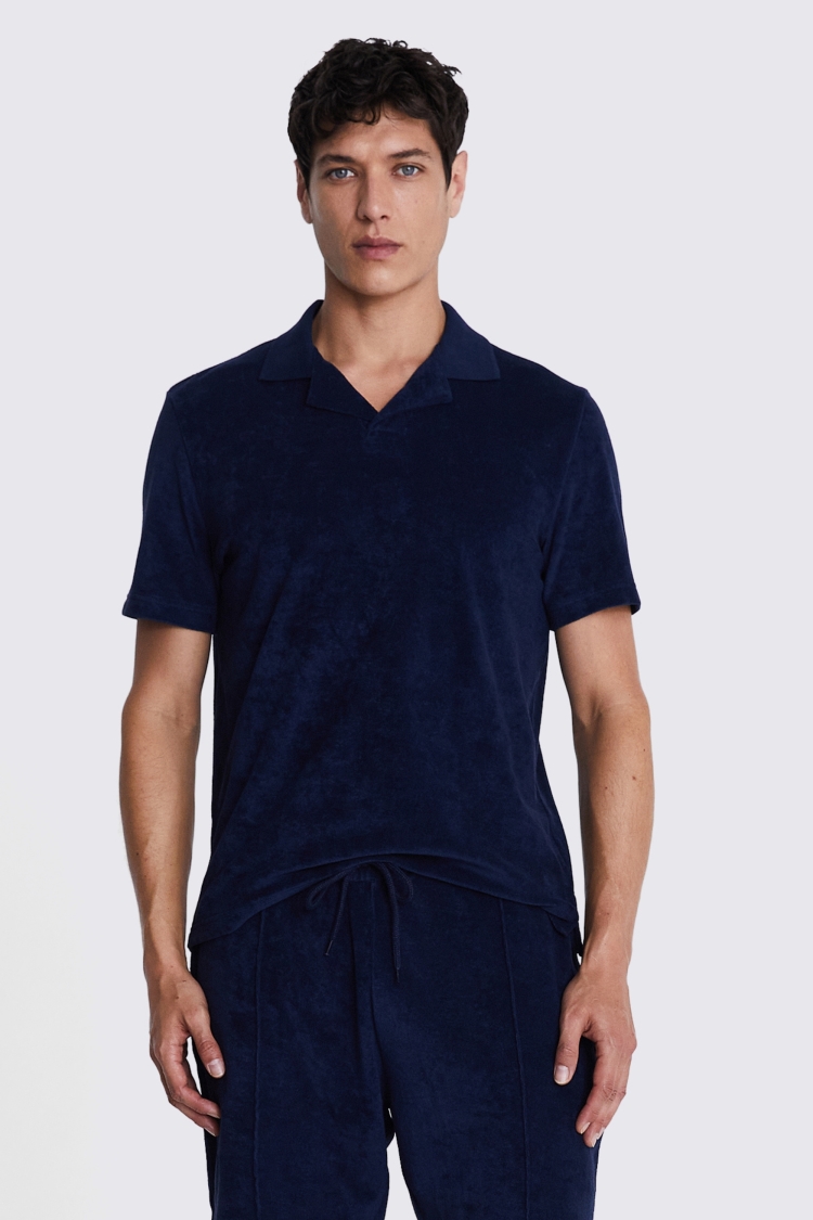 Linen Blend Pink Skipper Polo   Buy Online at Moss