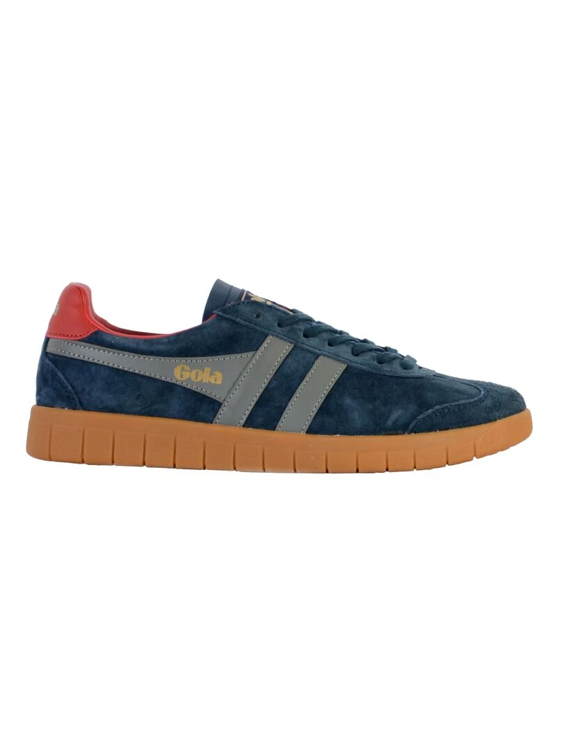 Basket Cuir Gola Hurricane Suede Bleu