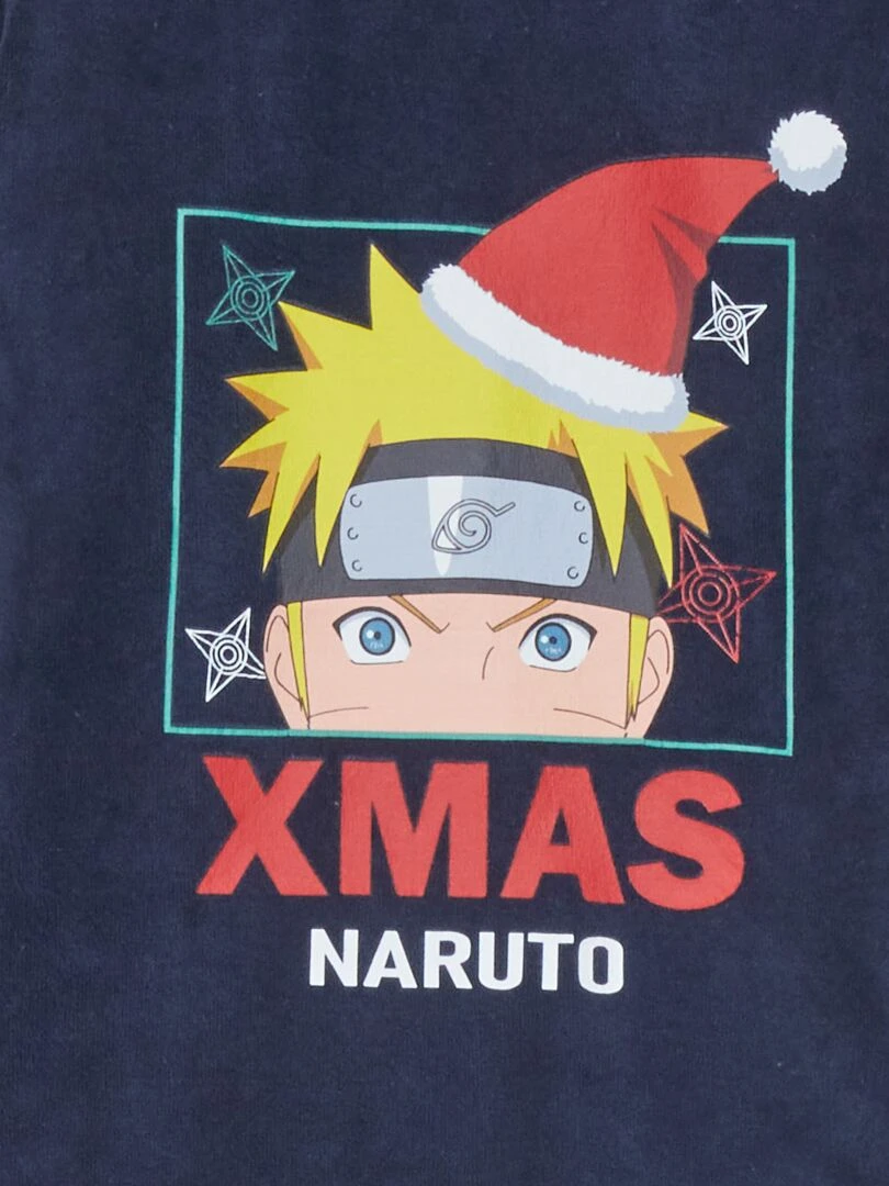 Ensemble pyjama long 'Naruto' 2 pièces Bleu