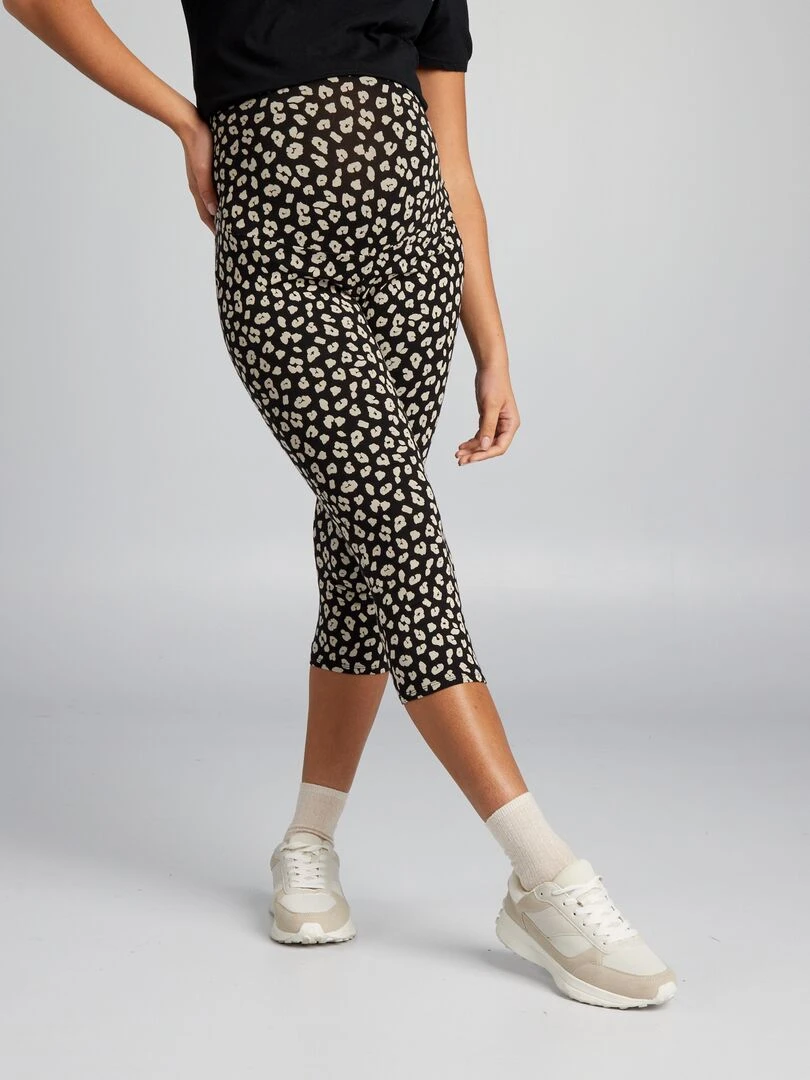 Legging court grossesse Léopard