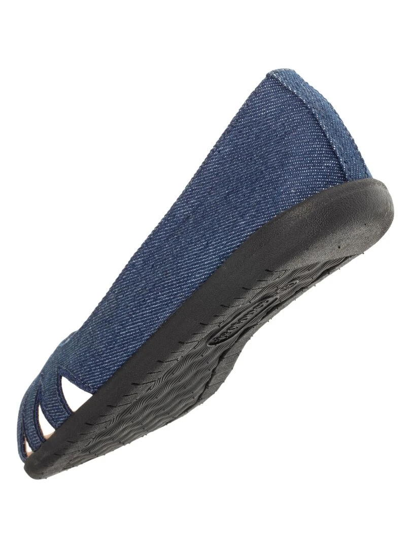 Ballerines Femme ouverte Bleu   Bleu Bleu