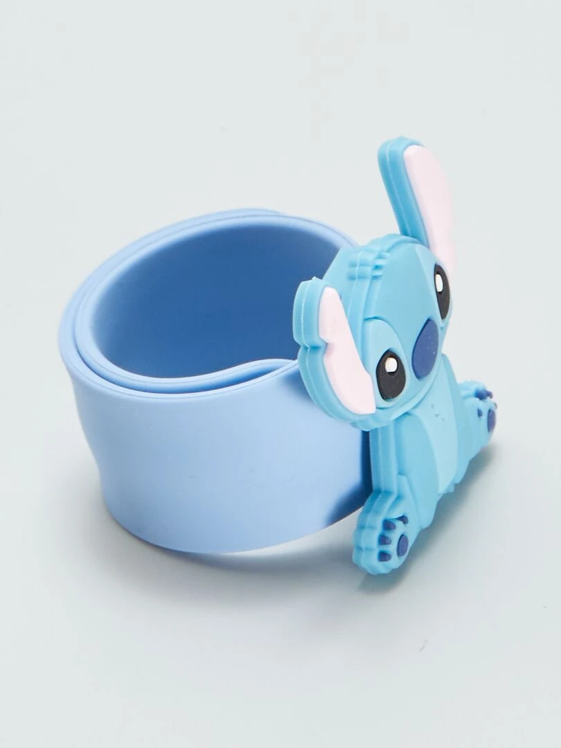 Bracelet clap 'Stitch' Bleu