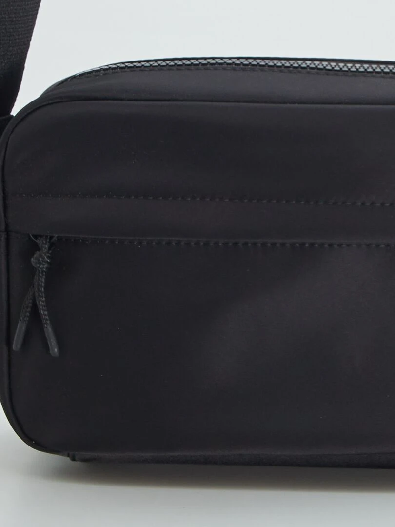Sacoche bandoulière en textile   Noir