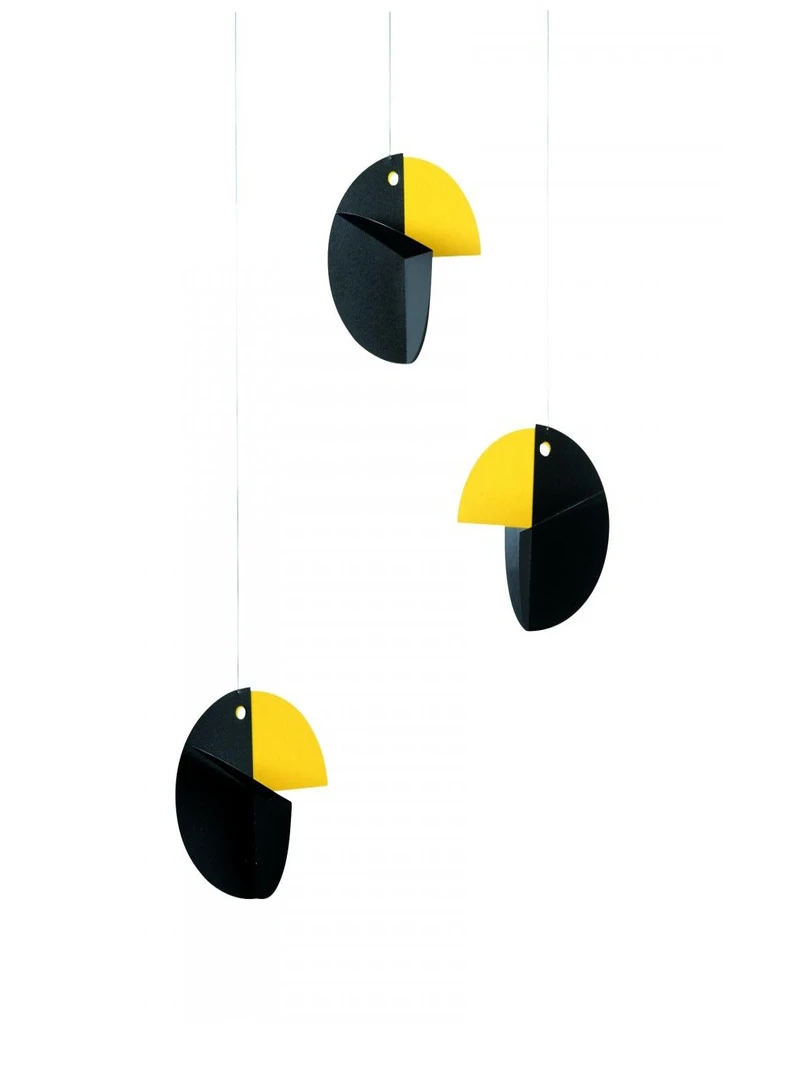'flensted Mobiles' Talking Tree Noir Jaune
