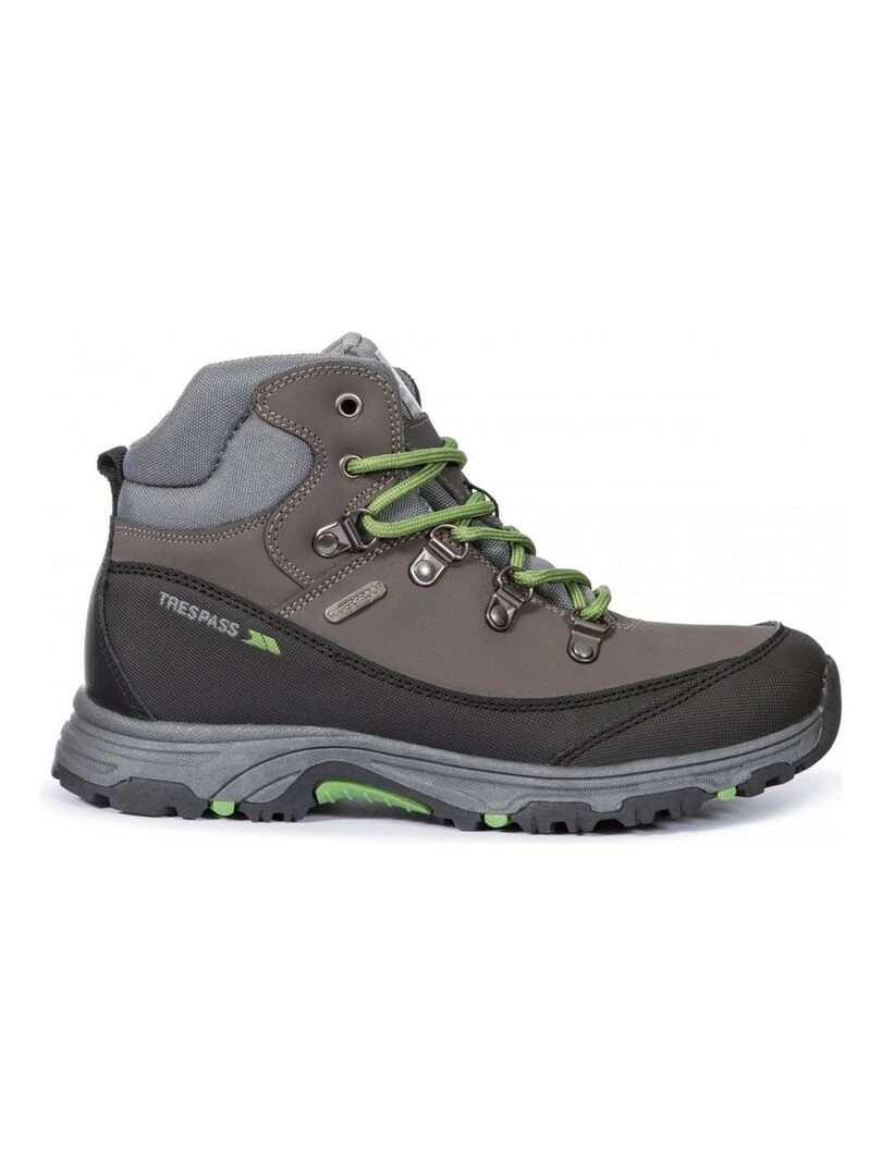 Trespass Glebe II Chaussures de randonnée imperméables unisexe Gris Noir