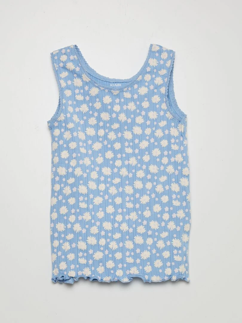 Débardeur à motif Bleu