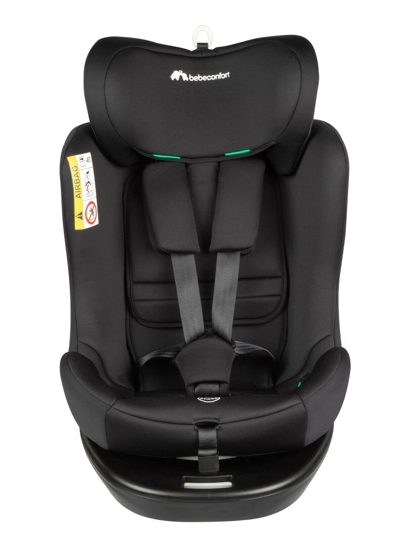 BEBECONFORT Siège auto évolutif pivotant EvolveFix i Size   Gr 0/1/2/3   0 à 12 ans   Black Mist   Noir Blanc