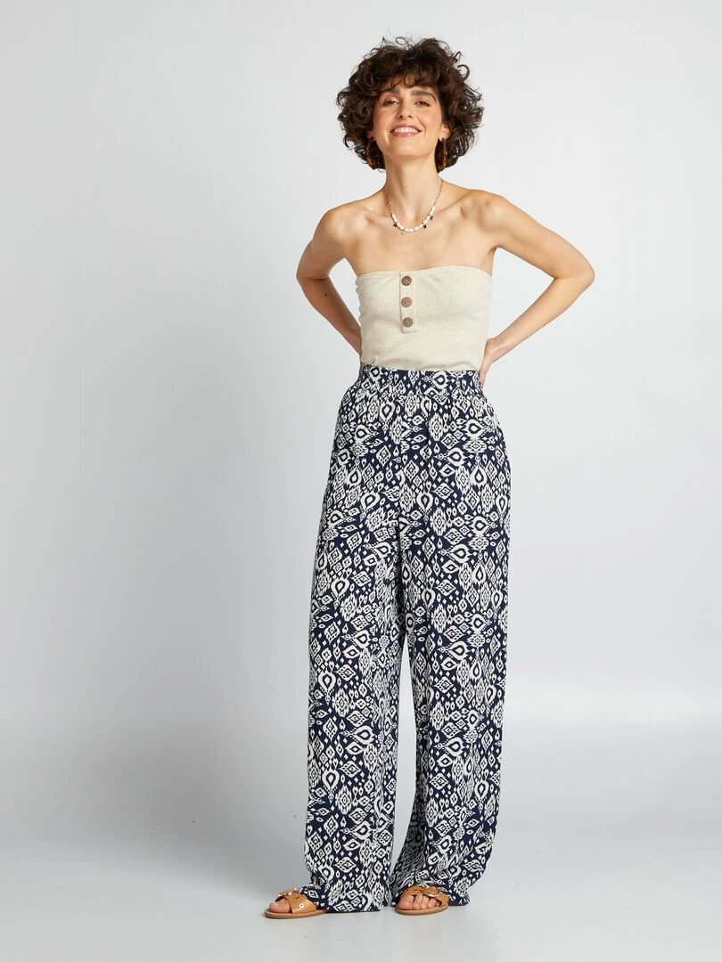Bustier en maille côtelée Beige