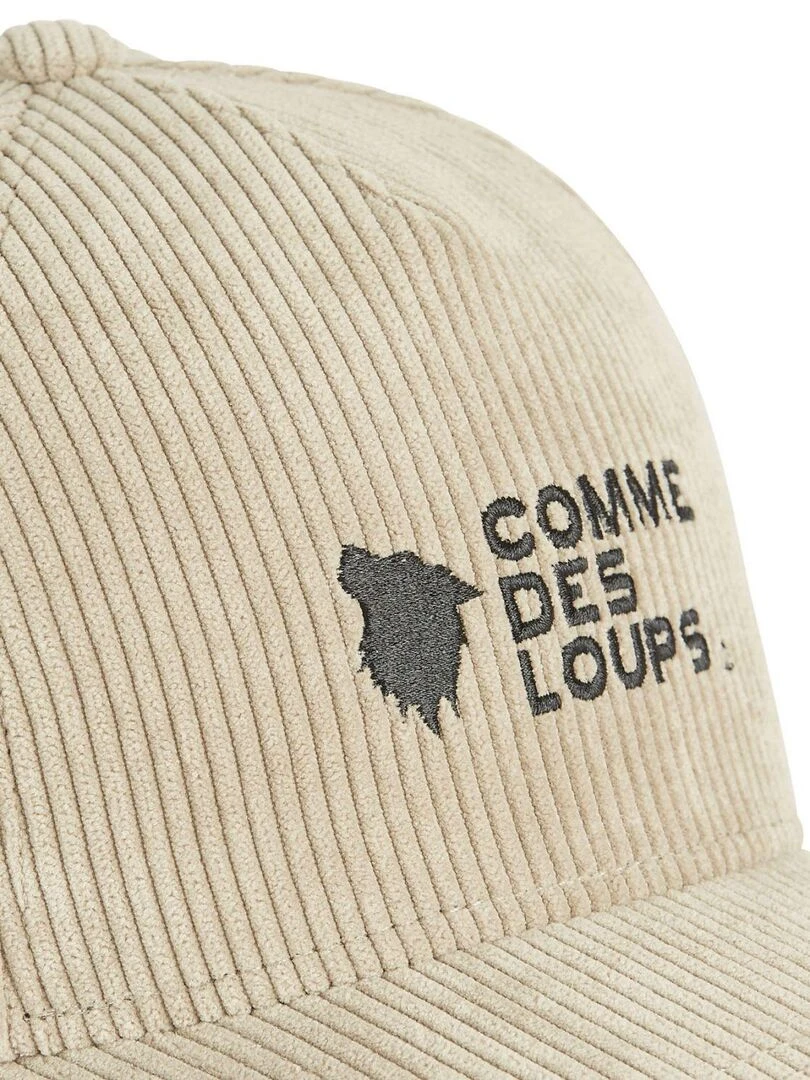 Casquette uni en velours Velvet Comme Des Loups   Beige
