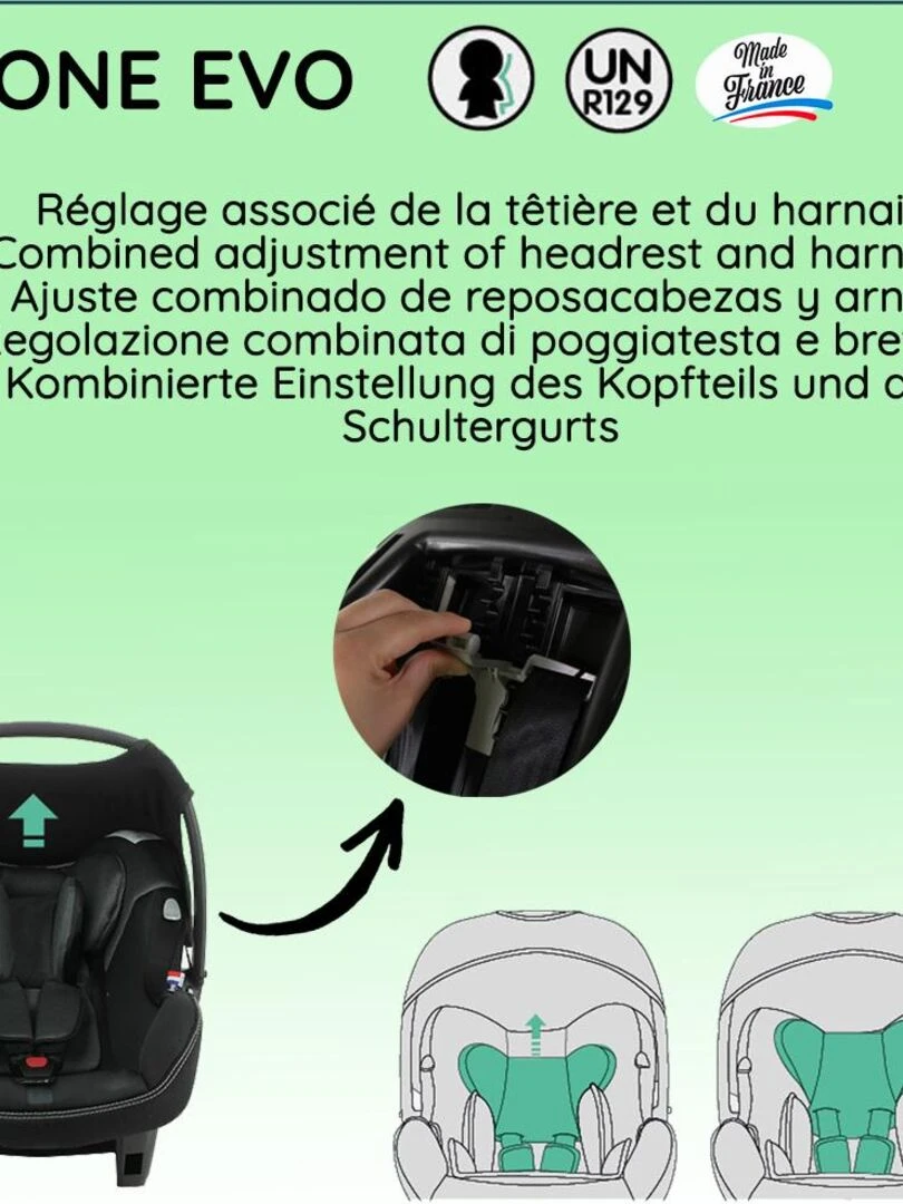 Nania – Siège auto ceinturé BEONE EVO   Bleu