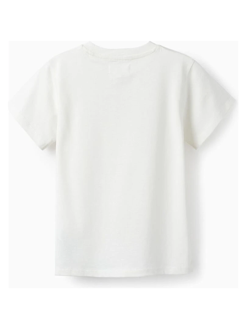 T shirt en coton pour garçon manches courtes Rouge