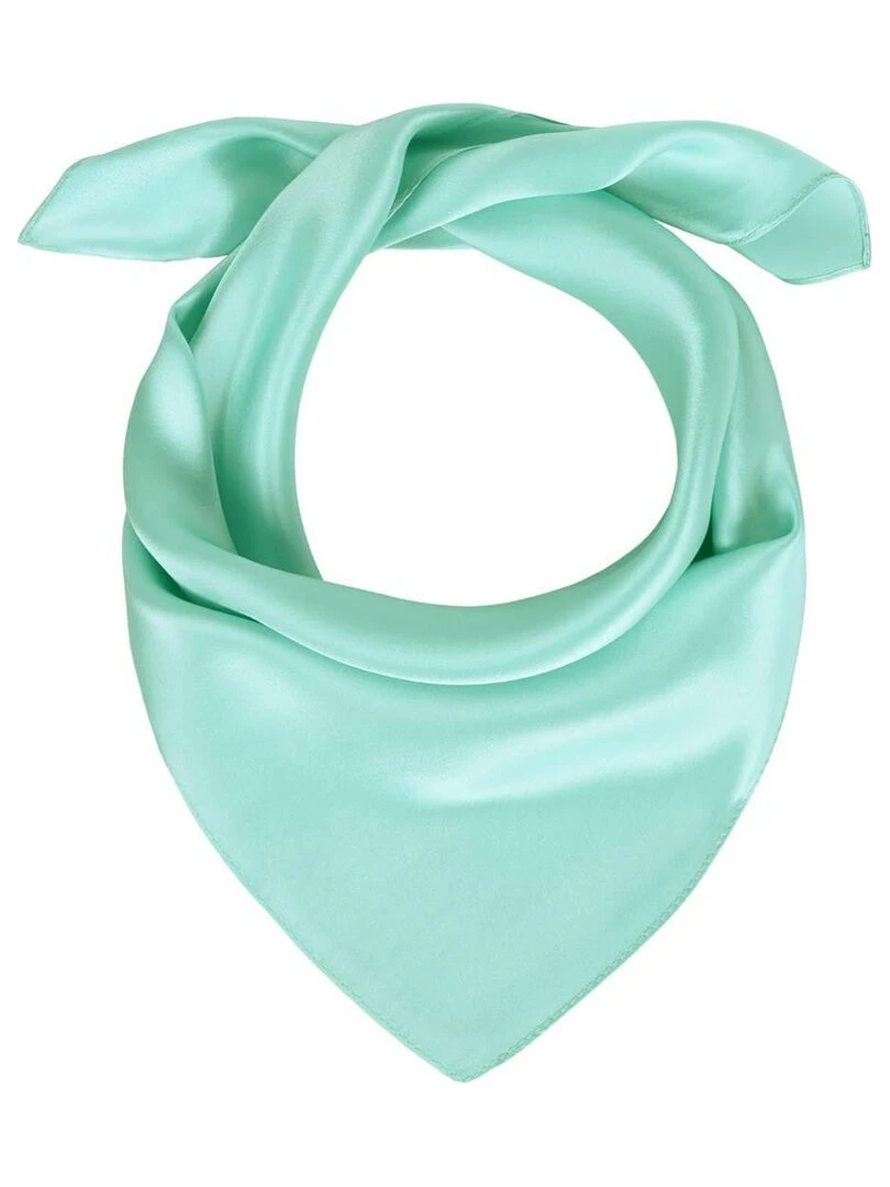 Carré de soie Piccolo uni Vert d'eau