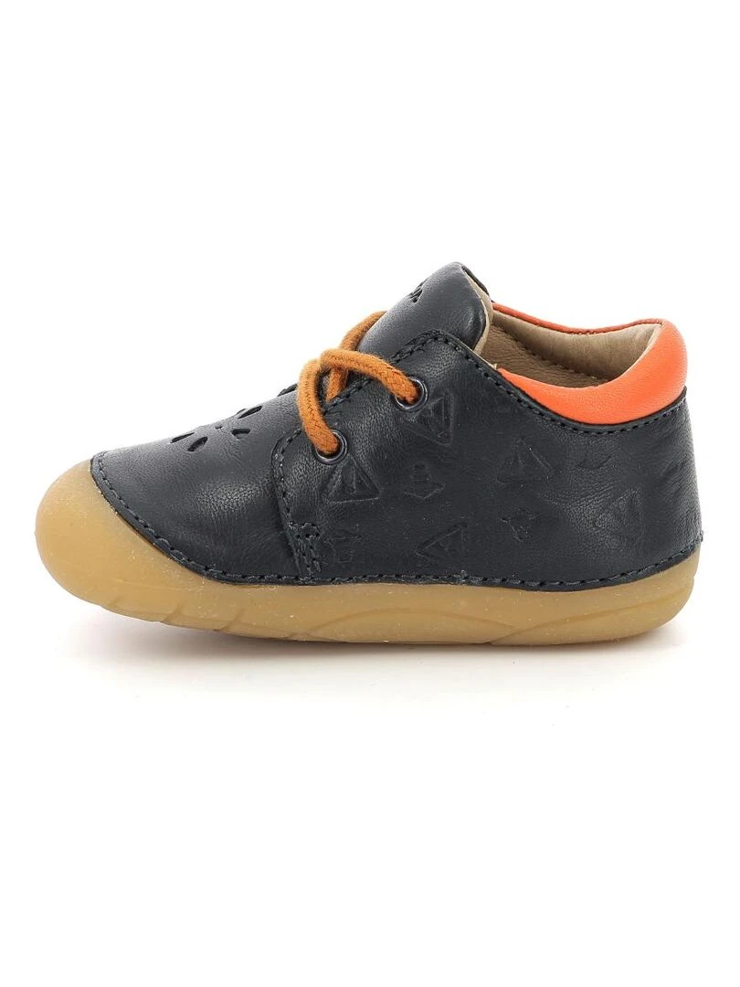 Bottillons Cuir Kiboo   Bleu marine