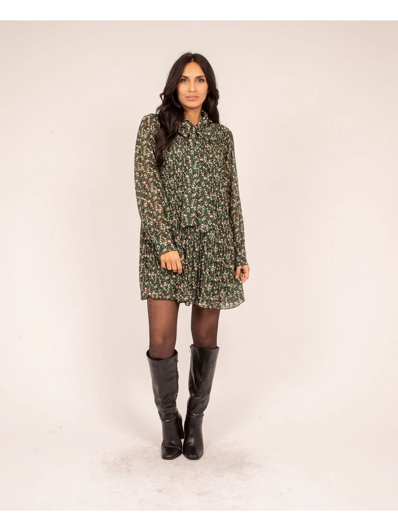 Robe courte motifs IRREELLE   Vert