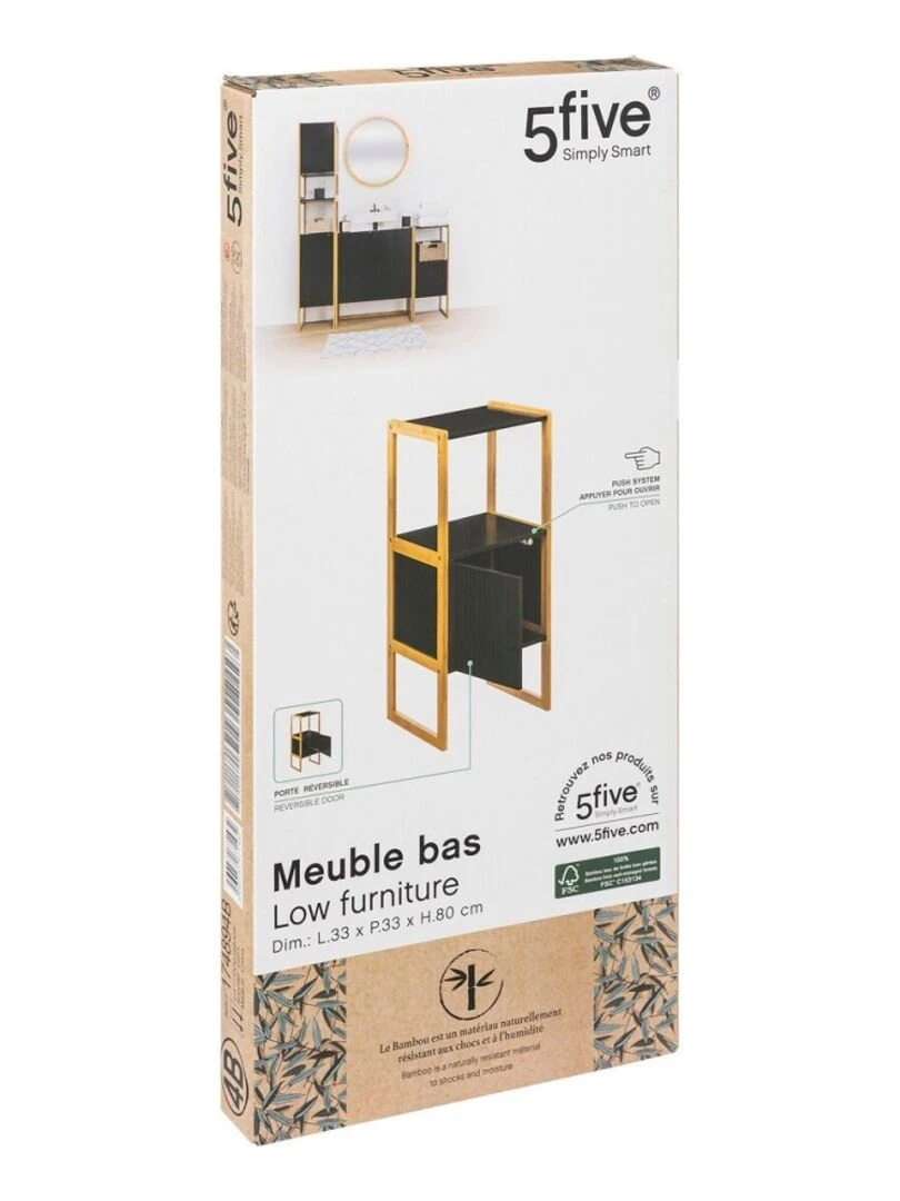 Meuble bas Natureo noir   Noir