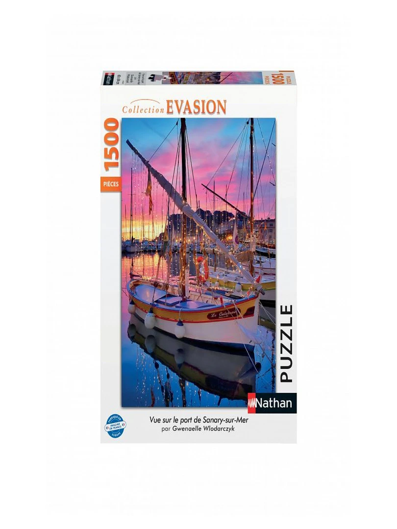 Puzzle N 1500 P Vue Sur Le Port De Sanary sur mer N/A