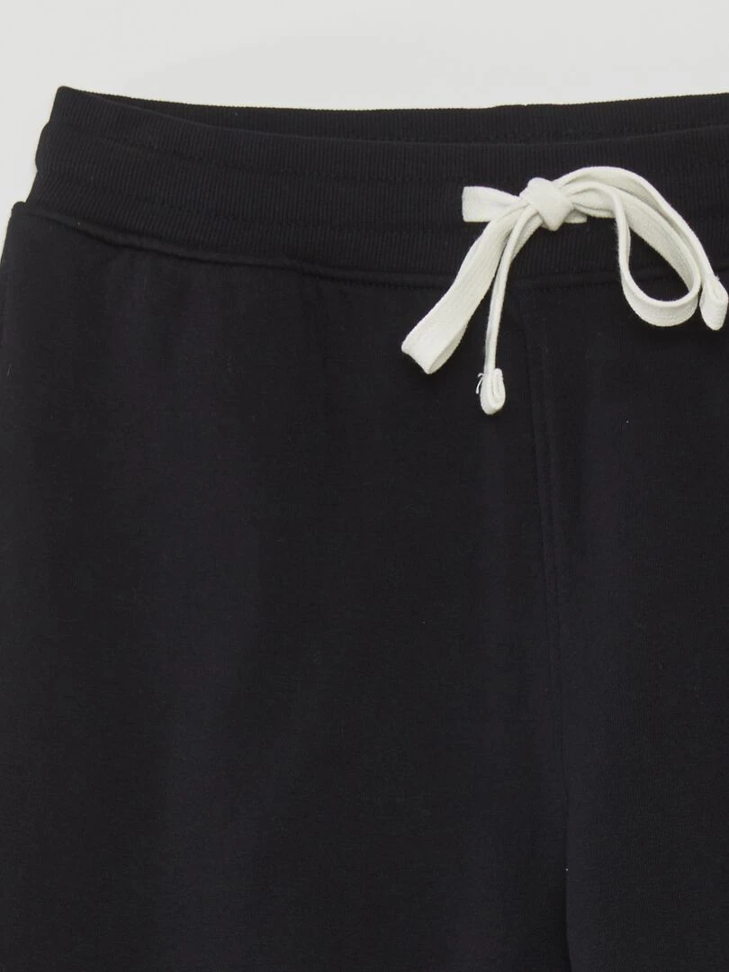 Pantalon jogging en molleton   noir