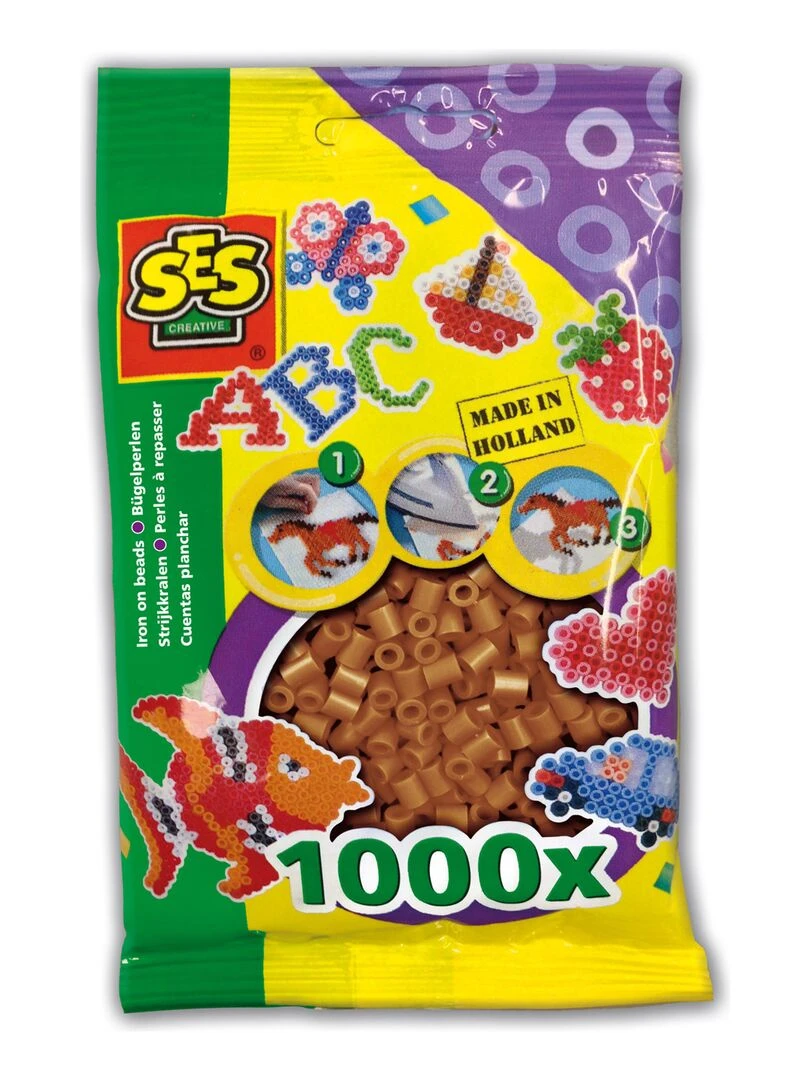 Sachet de 1000 perles Technique à repasser : Brun N/A